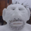 Uzbekistan snowman